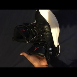 Jordan 12s black and white